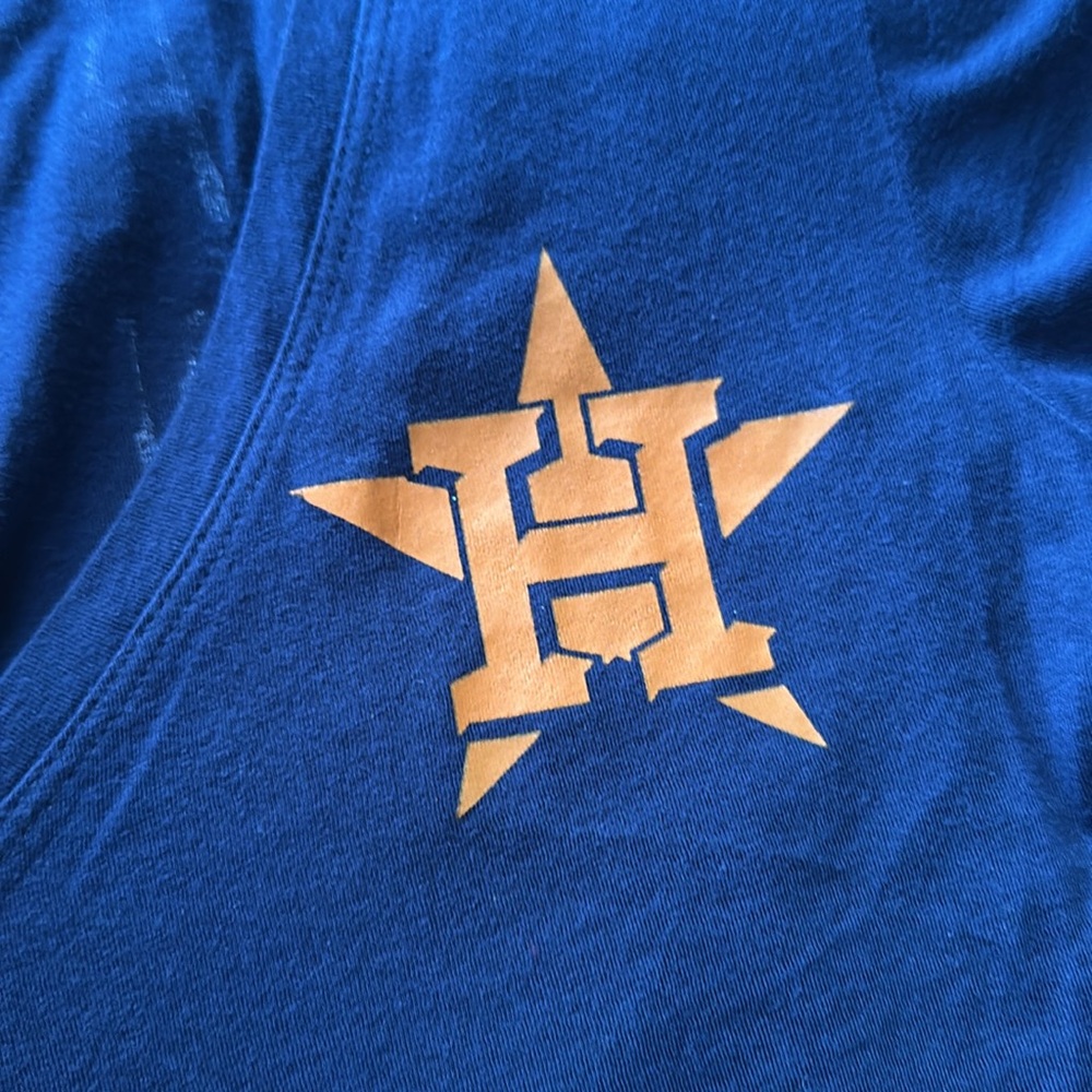 Houston Astros v-neck light weight shirt - Picture 2 of 5